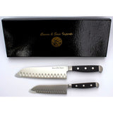 Santoku Stainless Steel 2-piece Knife Set