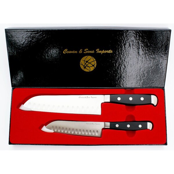 Santoku Stainless Steel 2-piece Knife Set