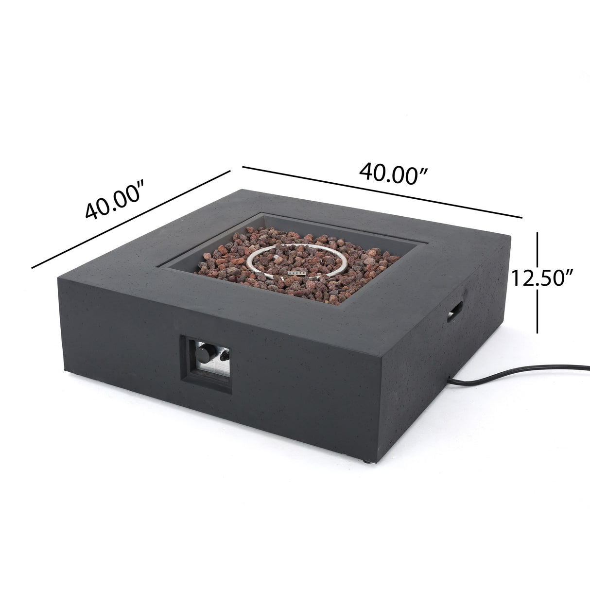Santos Outdoor 40-in. Propane Firepit by Christopher Knight Home