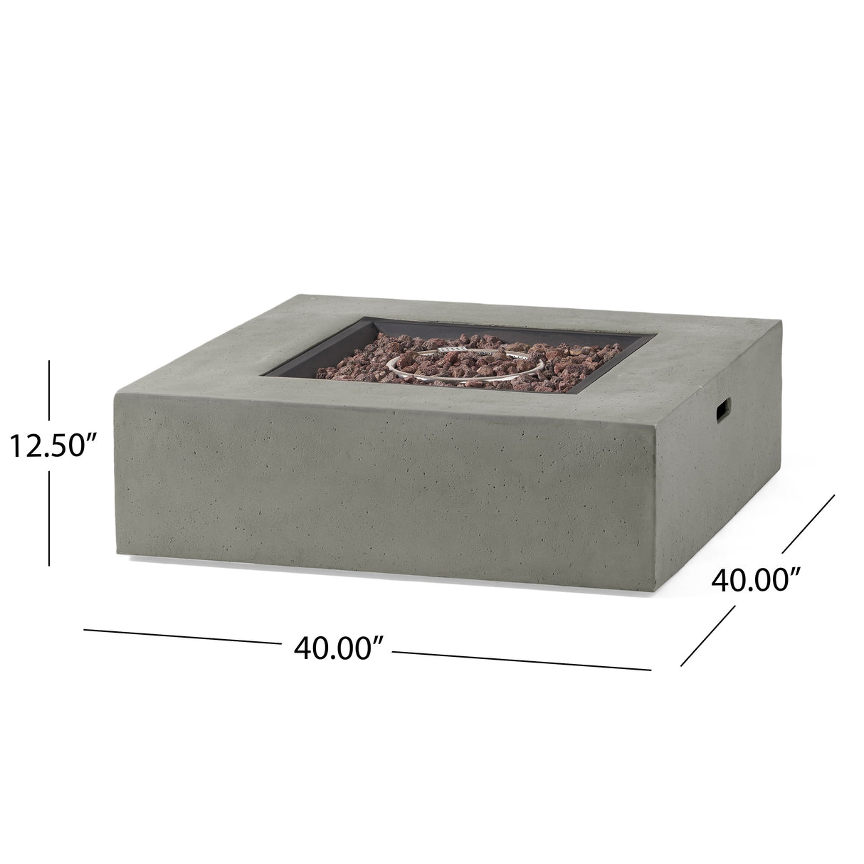 Santos Outdoor 40-in. Propane Firepit by Christopher Knight Home