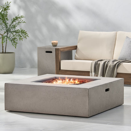 Santos Outdoor 40-in. Propane Firepit by Christopher Knight Home