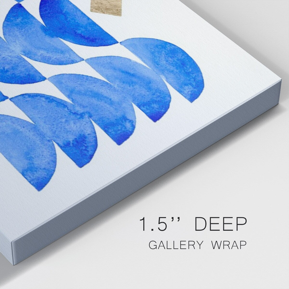 Sapphire Halves I-Gallery Wrapped Canvas