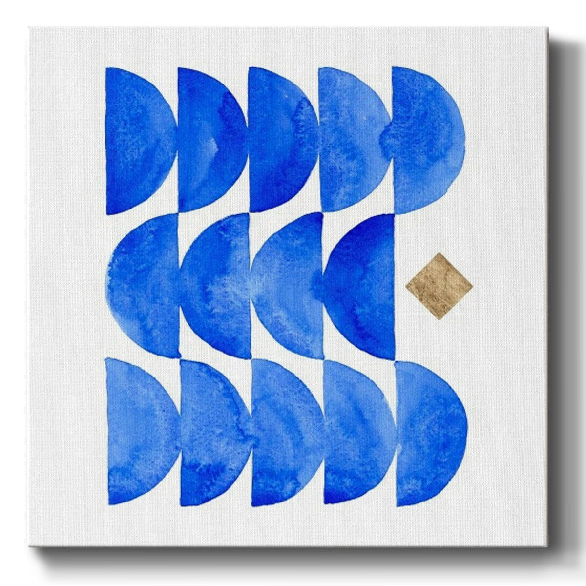 Sapphire Halves I-Gallery Wrapped Canvas