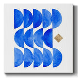 Sapphire Halves I-Gallery Wrapped Canvas