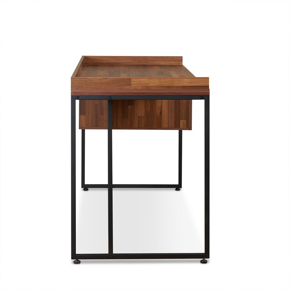 Sara Desk in Walnut & Sandy Black