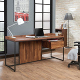 Sara Desk in Walnut & Sandy Black