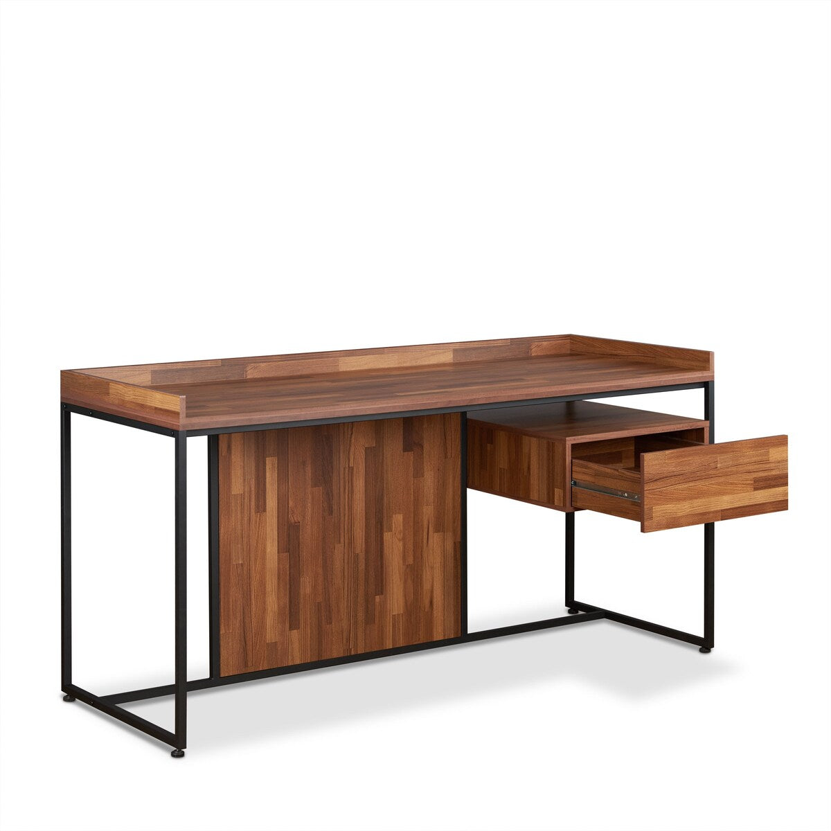 Sara Desk in Walnut & Sandy Black