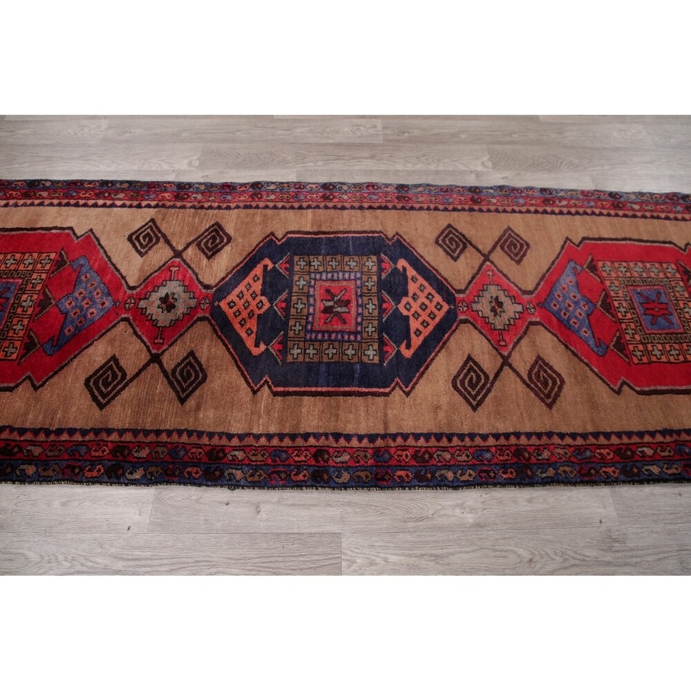 Sarab Oriental Hand Knotted Wool Persian Rug - 8'10" x 3'3" Runner