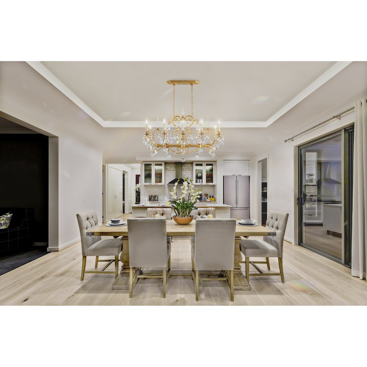 Sarella 6 Light 25 inch Heirloom Gold Chandelier Ceiling Light - One Size