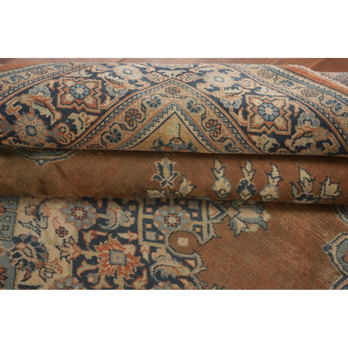 Sarouk Persian Vintage Area Rug Handmade Wool Carpet - 6'11"x 10'3"