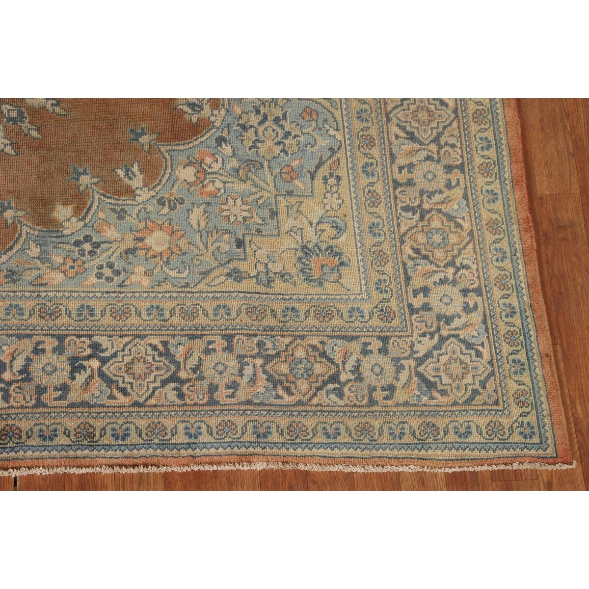 Sarouk Persian Vintage Area Rug Handmade Wool Carpet - 6'11"x 10'3"