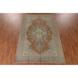 Sarouk Persian Vintage Area Rug Handmade Wool Carpet - 6'11"x 10'3"