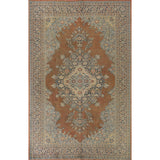 Sarouk Persian Vintage Area Rug Handmade Wool Carpet - 6'11"x 10'3"
