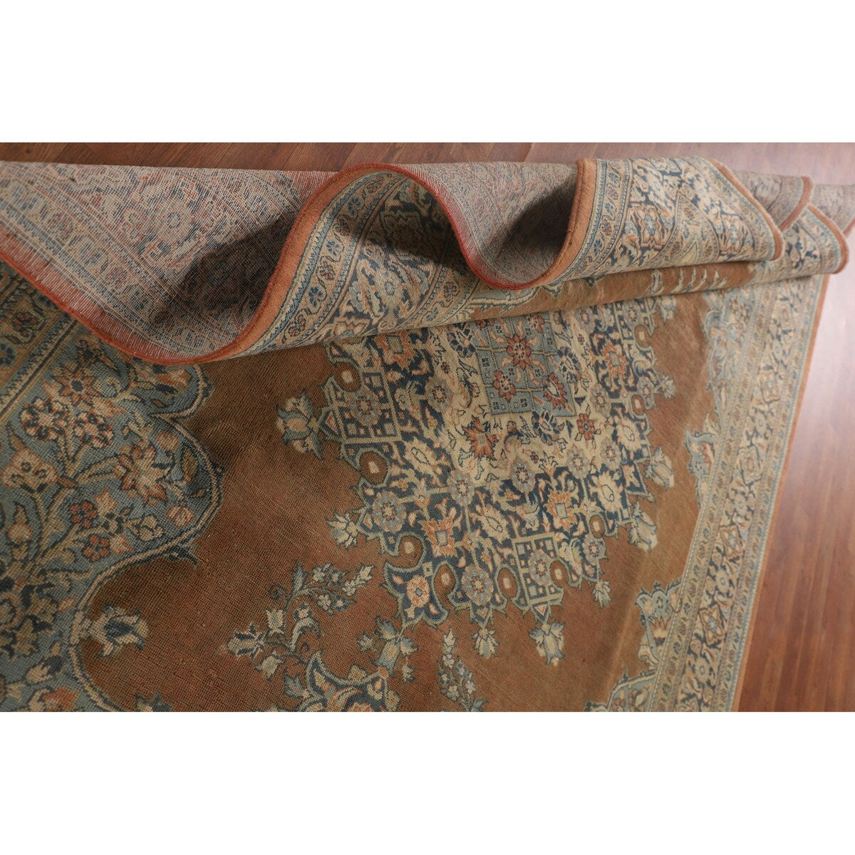 Sarouk Persian Vintage Area Rug Handmade Wool Carpet - 6'11"x 10'3"