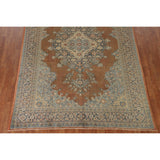 Sarouk Persian Vintage Area Rug Handmade Wool Carpet - 6'11"x 10'3"