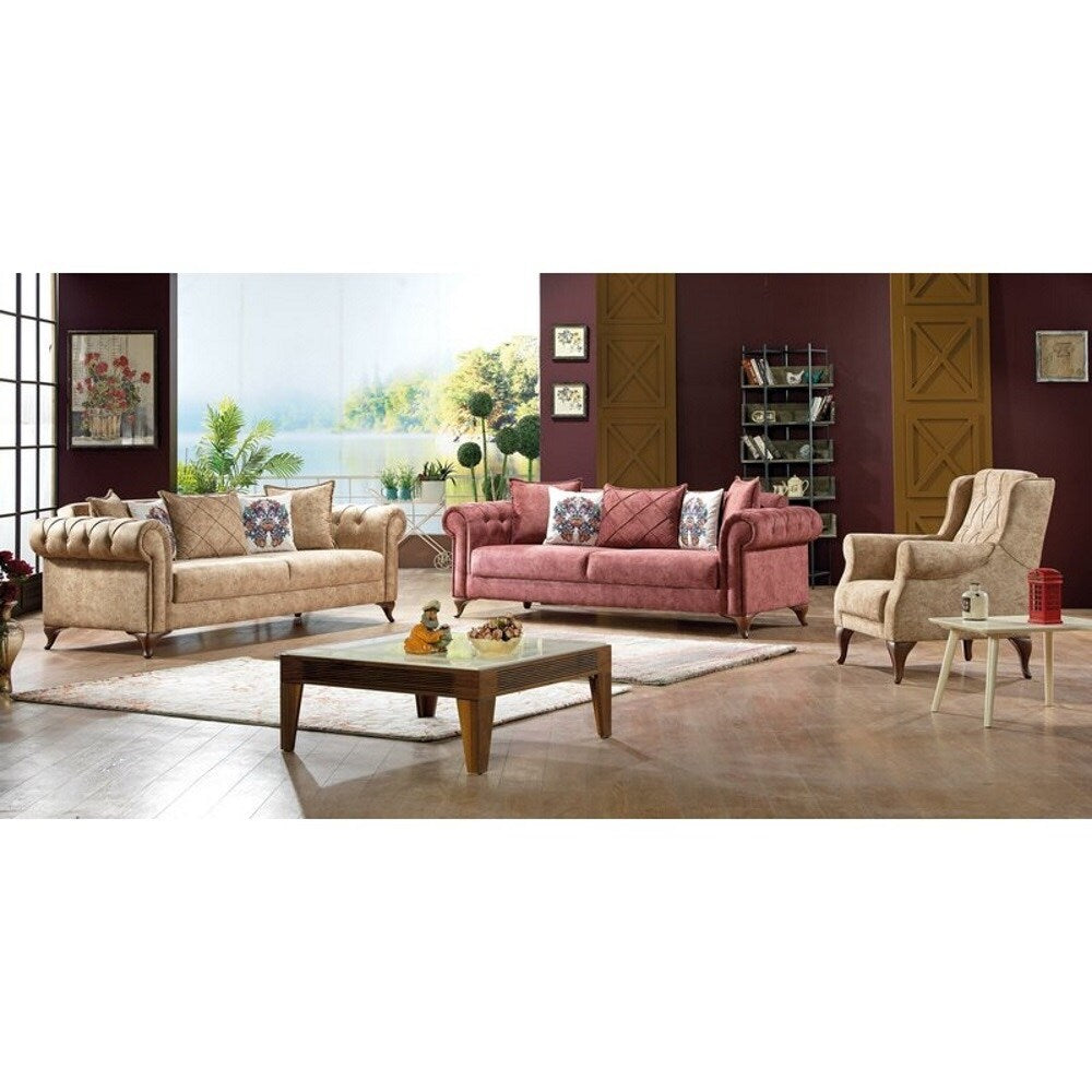 SavaHome Derossi Living Room Set (3-3-1-1)