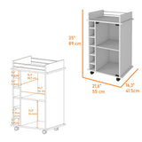 Savannah 6-Bottle 3-Shelf Bar Cart