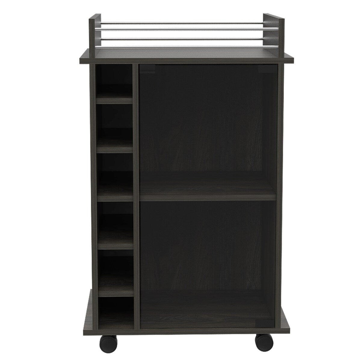 Savannah 6-Bottle 3-Shelf Bar Cart