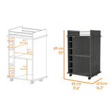Savannah 6-Bottle 3-Shelf Bar Cart