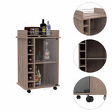 Savannah 6-Bottle 3-Shelf Bar Cart