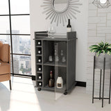Savannah 6-Bottle 3-Shelf Bar Cart