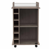 Savannah 6-Bottle 3-Shelf Bar Cart