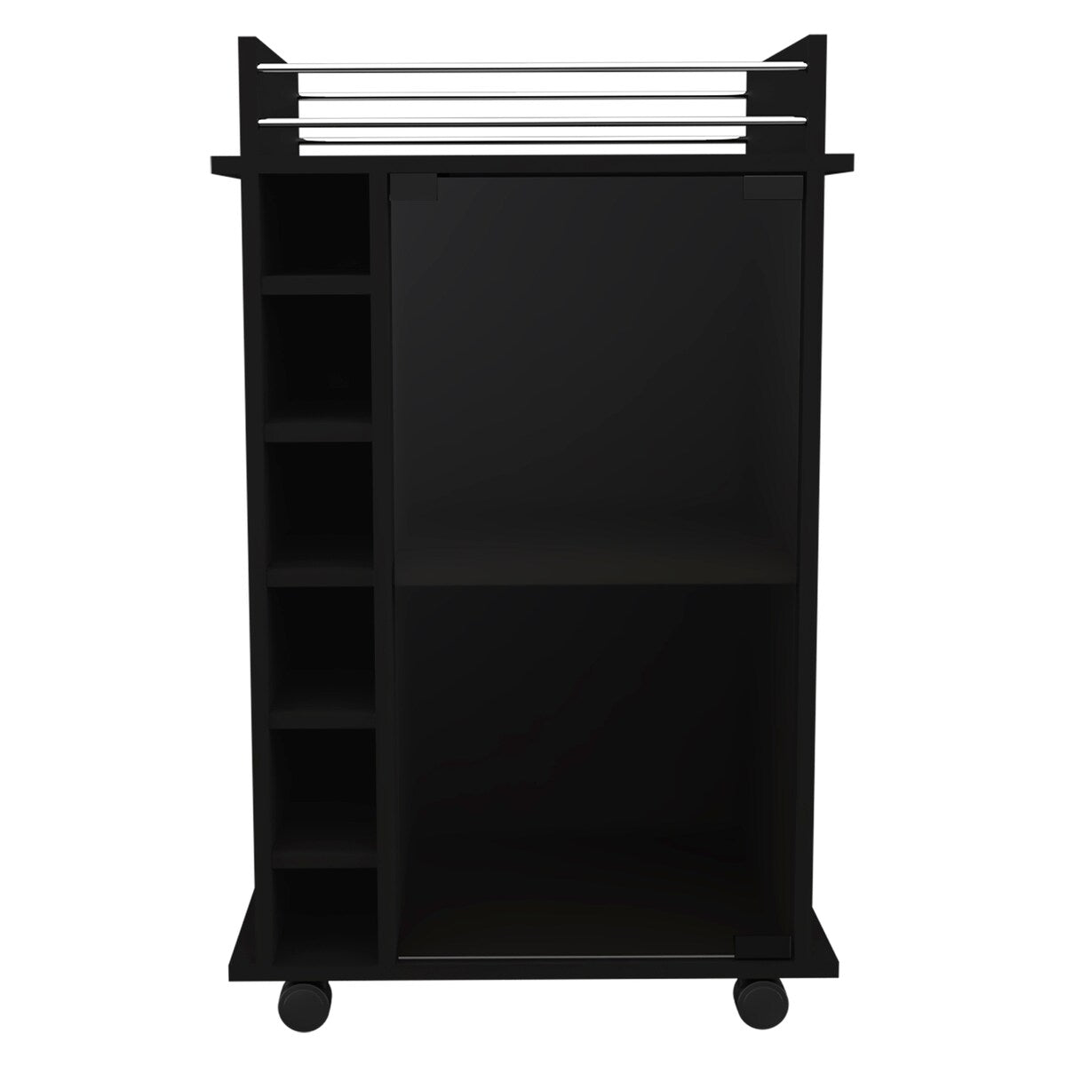 Savannah 6-Bottle 3-Shelf Bar Cart