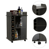 Savannah 6-Bottle 3-Shelf Bar Cart