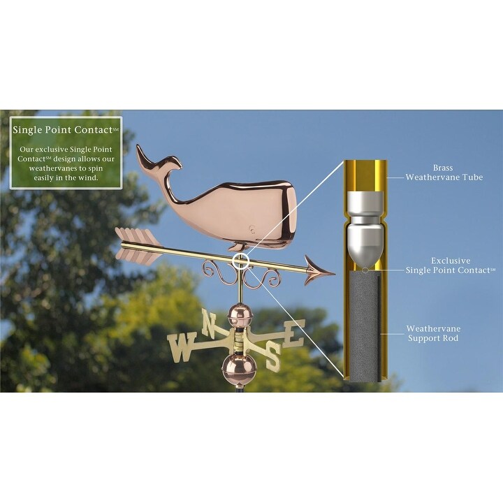 Save the Whales? Weathervane - Pure Copper by Good Directions