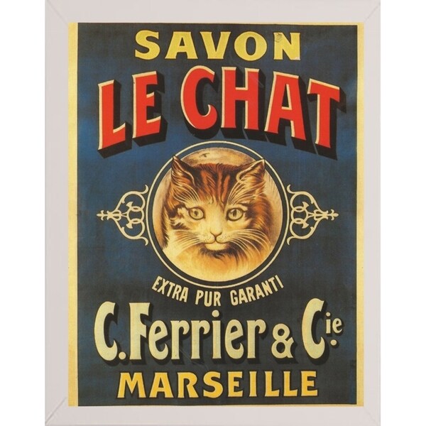 Savon Le Chat-VINAPP114455 Print 15"x11.5" by Vintage Apple Collection