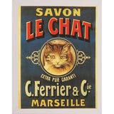 Savon Le Chat-VINAPP114455 Print 15"x11.5" by Vintage Apple Collection