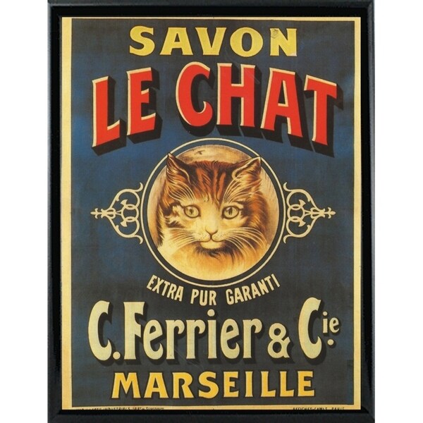 Savon Le Chat-VINAPP114455 Print 15"x11.5" by Vintage Apple Collection
