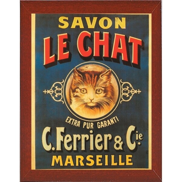 Savon Le Chat-VINAPP114455 Print 15"x11.5" by Vintage Apple Collection