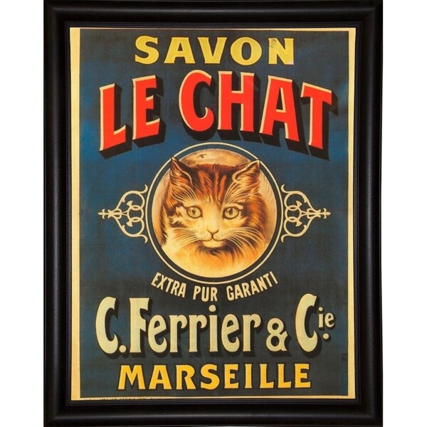 Savon Le Chat-VINAPP114455 Print 15"x11.5" by Vintage Apple Collection