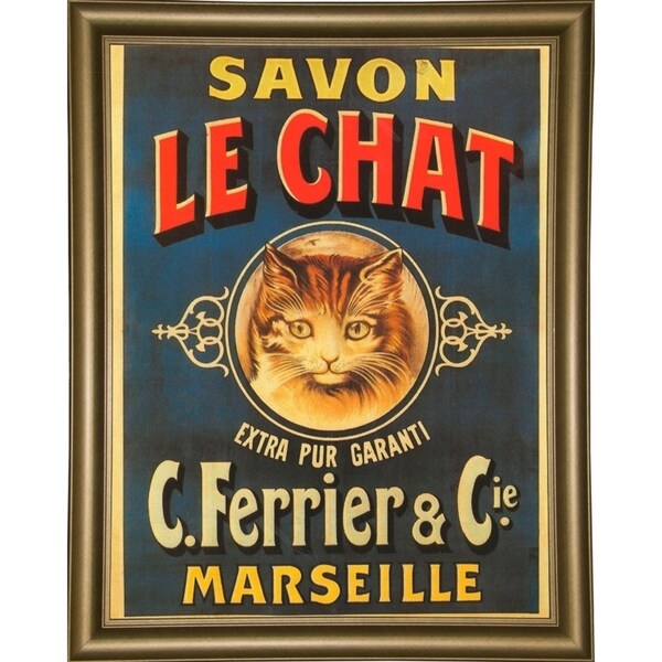 Savon Le Chat-VINAPP114455 Print 15"x11.5" by Vintage Apple Collection