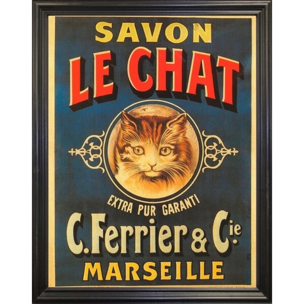 Savon Le Chat-VINAPP114455 Print 15"x11.5" by Vintage Apple Collection