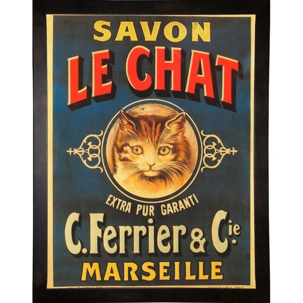 Savon Le Chat-VINAPP114455 Print 15"x11.5" by Vintage Apple Collection