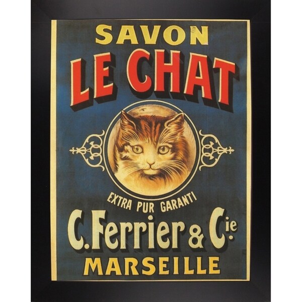 Savon Le Chat-VINAPP114455 Print 15"x11.5" by Vintage Apple Collection