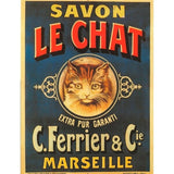 Savon Le Chat-VINAPP114455 Print 15"x11.5" by Vintage Apple Collection
