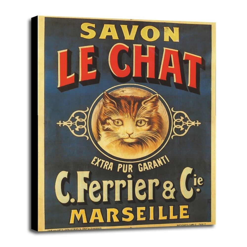 Savon Le Chat-VINAPP114455 Print 15"x11.5" by Vintage Apple Collection