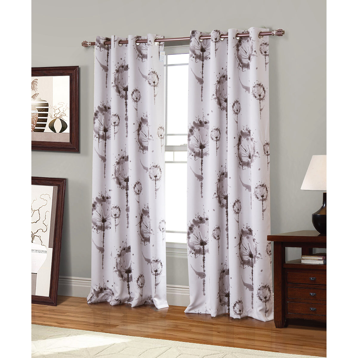 Sawyer 84-inch Printed Blackout Grommet Panel (Set of 2)