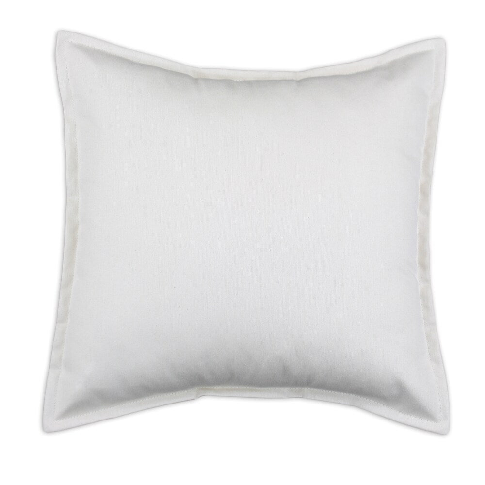 Saxony Natural 18x18 Outside Seamed Throw Pillow