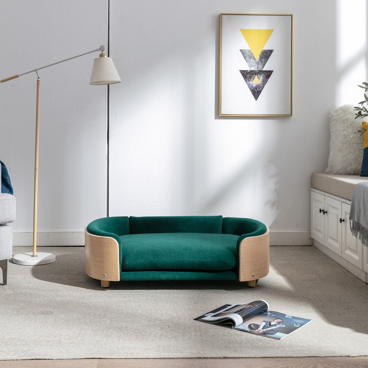 Scandinavian style Elevated Dog Bed Pet Sofa