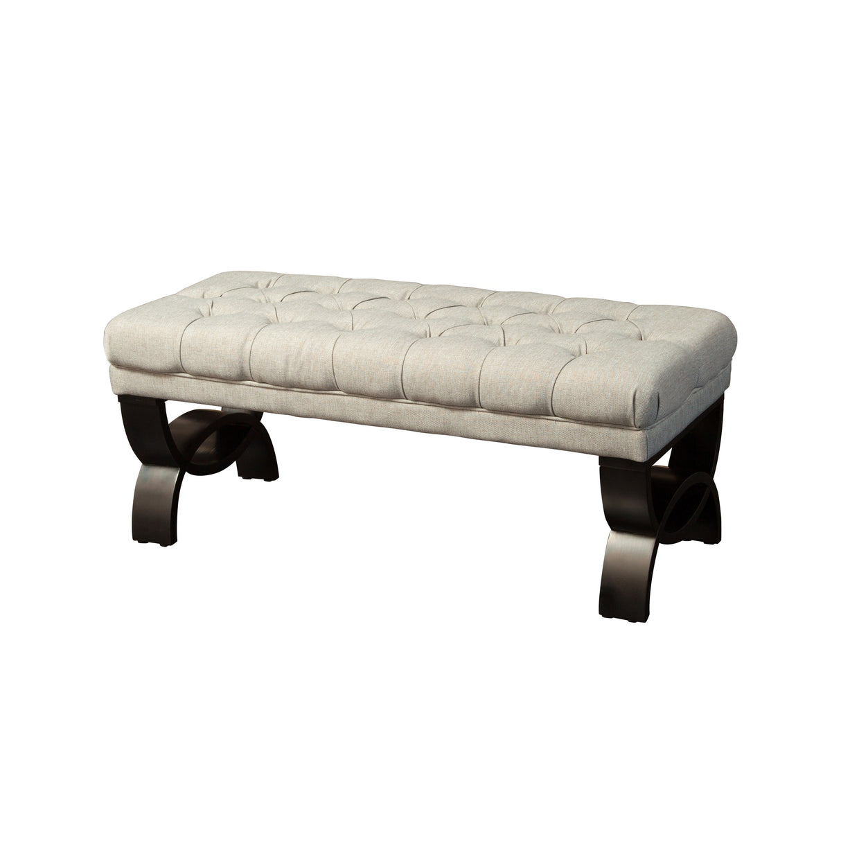 Scarlette Tufted Fabric Ottoman Bench by Christopher Knight Home - 41.00" L x 17.25" W x 16.75" H