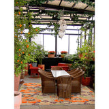 Liora Manne Scattered Flowers Purple Outdoor Rug (2'X8') - 2' x 8'