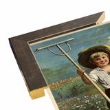 School Garden-VINAPP122843 Framed Print 20"x13.25" by Vintage Apple Collection