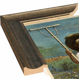 School Garden-VINAPP122843 Framed Print 20"x13.25" by Vintage Apple Collection