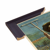 School Garden-VINAPP122843 Framed Print 20"x13.25" by Vintage Apple Collection