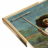 School Garden-VINAPP122843 Framed Print 20"x13.25" by Vintage Apple Collection