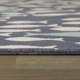 Mod-Tod School of Fish Coastal Area Rug